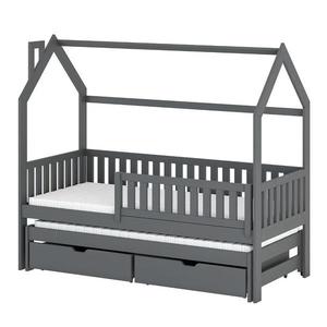 Posteľ Domček Monkey 80x160 grafit vyobraziť