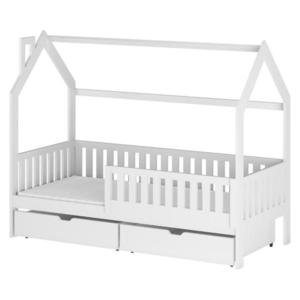 Posteľ Domček Natan 90x200 biela vyobraziť