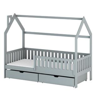 Posteľ Domček Natan 90x200 sivá vyobraziť