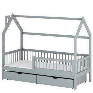Posteľ Domček Oskar 90x200 sivá vyobraziť