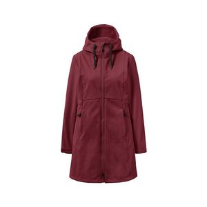 Softshellový kabát, vínovočervený vyobraziť