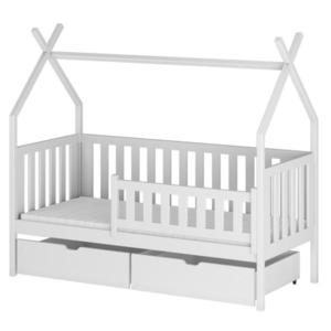 Posteľ Domček Simba 90x200 biela vyobraziť