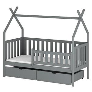 Posteľ Domček Simba 90x200 sivá vyobraziť