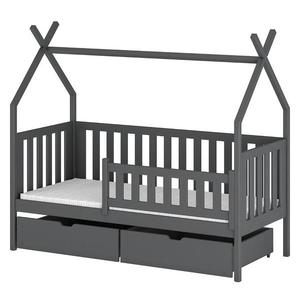 Posteľ Domček Simba 80x160 grafit vyobraziť