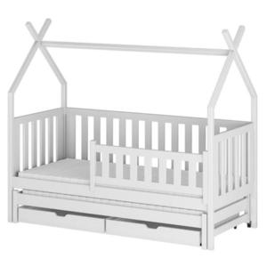 Posteľ Domček Tytus 80x160 biela vyobraziť