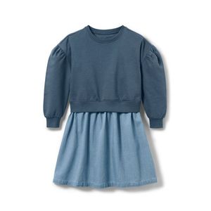 Detské šaty z teplákoviny vyobraziť