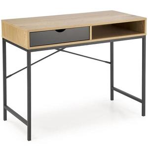 Písací stôl B-50 dub zlatý/čierna vyobraziť