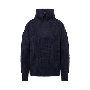 Hrubý pulóver s rozopínacím golierom vyobraziť