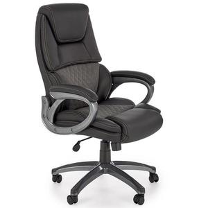 Otočné kreslo Steven čierna/sivá vyobraziť