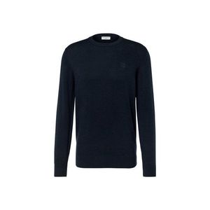 Pulóver s okrúhlym výstrihom, tmavomodrý vyobraziť