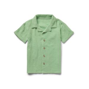 Detská mušelínová košeľa s golierom vyobraziť