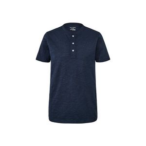 Henley tričko s krátkymi rukávmi, sľučkové, námornícka modrá vyobraziť