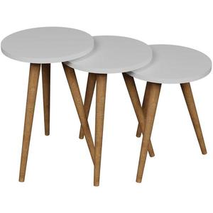 Súprava stolíkov Fd-Wdl3pccts-002 Biela/Prirodzené vyobraziť