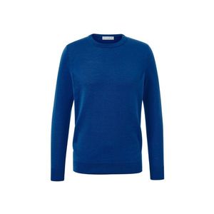 Pulóver z vlny merino, modrý vyobraziť