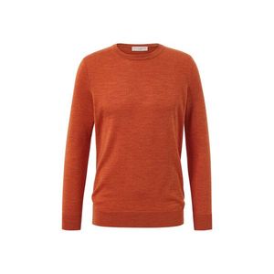 Pulóver z vlny merino, oranžový vyobraziť