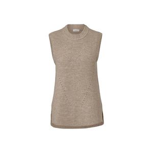Pletená vesta, béžová s melírom vyobraziť