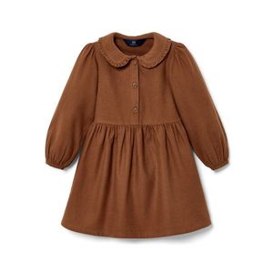 Detské tkané šaty, koňakové vyobraziť