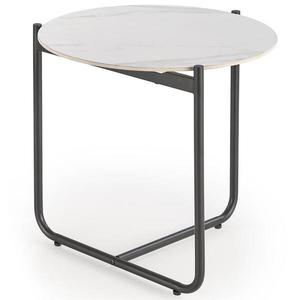 Konferenčný stolík Acuna S biela mramor/čierna vyobraziť