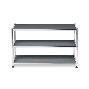 Kovový konferenčný stolík »CN3«, otvorený, sivý vyobraziť