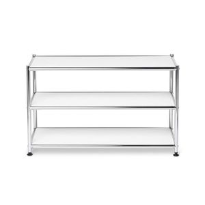 Kovový konferenčný stolík »CN3«, otvorený, biely vyobraziť