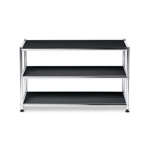 Kovový konferenčný stolík »CN3«, otvorený, čierny vyobraziť