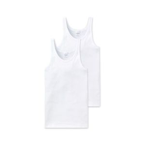 SCHIESSER tielka s rebrovaným úpletom, 2 ks, biele vyobraziť