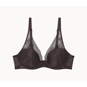 Podprsenka Passionata Plunge »Maddie«, tmavá čokoláda vyobraziť
