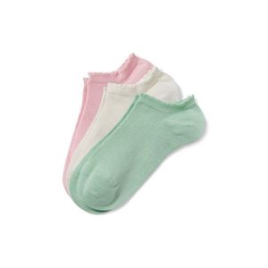 3 páry krátkych ponožiek s ažúrovým vzorom vyobraziť