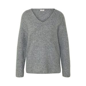 Pulóver z hrubého úpletu, sivý vyobraziť