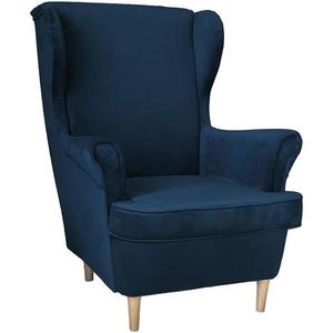 Kreslo Kingston Royal 22 00/1, námornícka modrá vyobraziť
