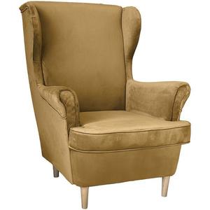 Kreslo Kingston Royal 9N 00/1, horčicová vyobraziť