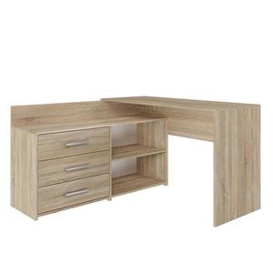 Rohový písací stôl Dany Sonoma Antracit vyobraziť