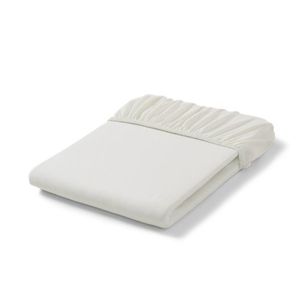 Napínacia plachta na vrchný matrac, štandardná veľkosť, bielosivá vyobraziť