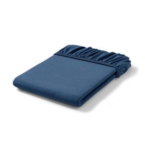 Napínacia plachta na vrchný matrac, štandardná veľkosť, modrá vyobraziť