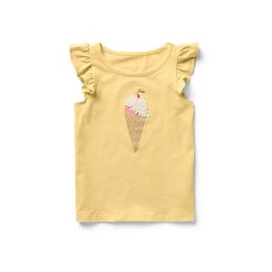 Detské tričko s volánovými rukávmi vyobraziť