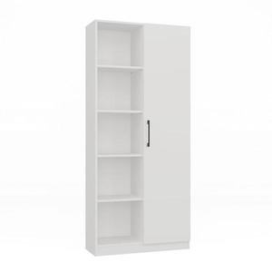 Regál 80 cm dvere biely vyobraziť