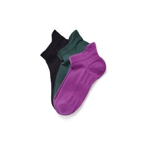 Profesionálne bežecké ponožky, unisex, 3 páry, vínové, zelené, čierne vyobraziť