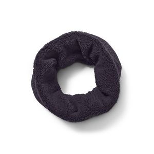 Dutý šál z pleteného flísu, modrý vyobraziť