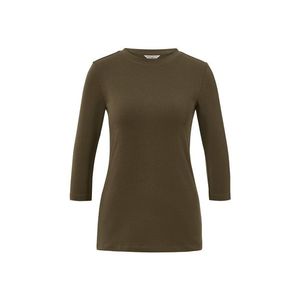 Tričko s trojštvrťovými rukávmi, kaki vyobraziť