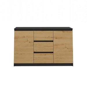 Komoda 2D3S Antracit/Artisan vyobraziť