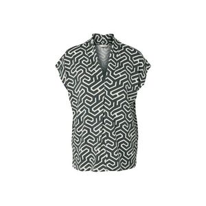 Blúzkové tričko s výstrihom do V, zelené vyobraziť