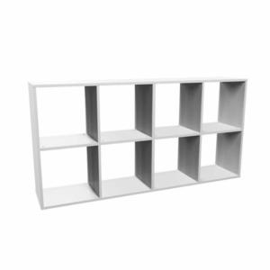 Regál Malax 2x4 Biela vyobraziť