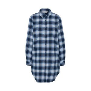 Flanelová nočná košeľa, modrá vyobraziť