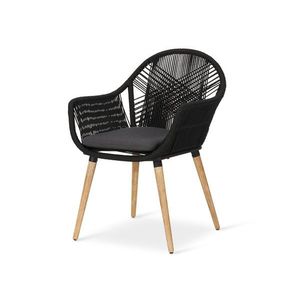 Škrupinová stolička s textilným výpletom vyobraziť