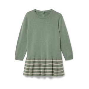 Dievčenské pletené šaty z vlny s certifikátom RWS vyobraziť