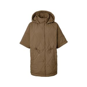 Prešívané pončo s kapucňou vyobraziť