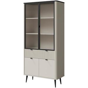 Vitrína Marly 2 Kašmír/Sivý kameň vyobraziť