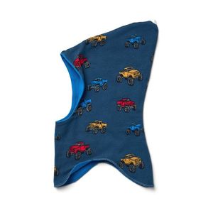 Detská obojstranná čiapka, nákladné autá vyobraziť