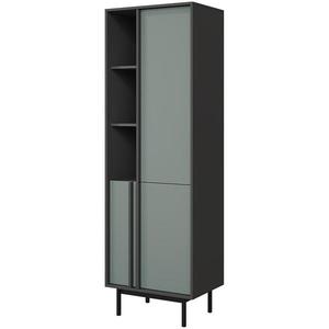 Vitrína Alsy 3 Aloe/Antracit vyobraziť