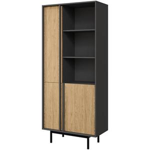 Vitrína Alsy 2 Olejovaný dub/Antracit vyobraziť